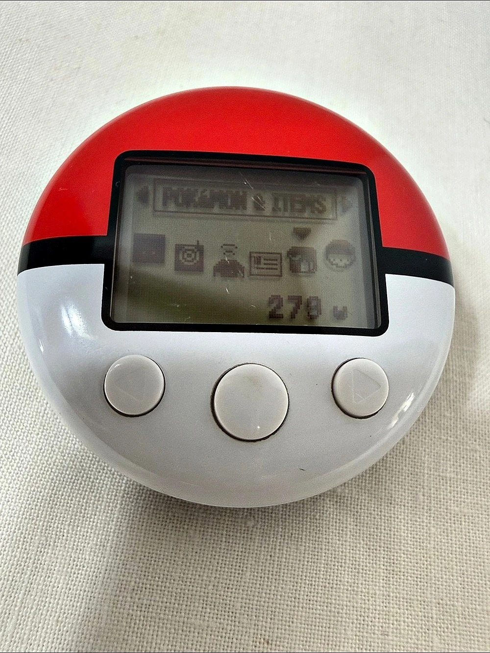 Nintendo DS Pokéwalker Poke Ball Pedometer NTR-032 (2009) with Clip Back
